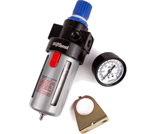 Осушитель с регулятором давления 1/4 до 9 атм AV Steel AV-700505 – изображение 2