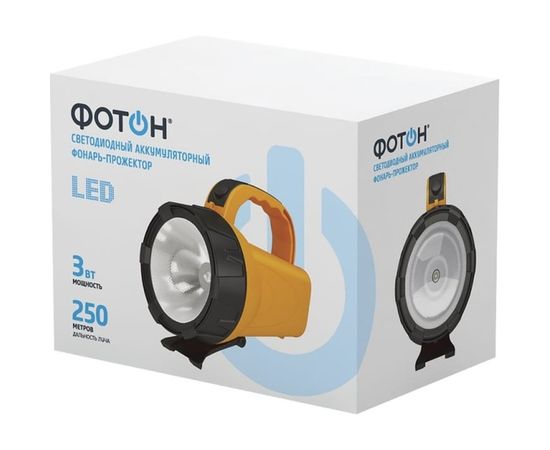 Аккумуляторный светодиодный фонарь-прожектор Фотон РB-5200 3W 22997 – изображение 8