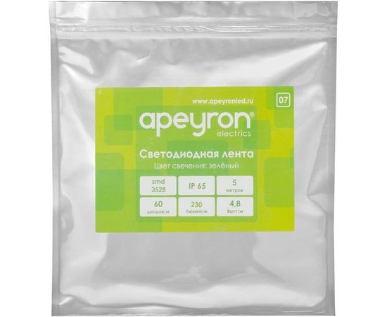 Светодиодная лента Apeyron 12В, 4,8 Вт/м 07 – изображение 3