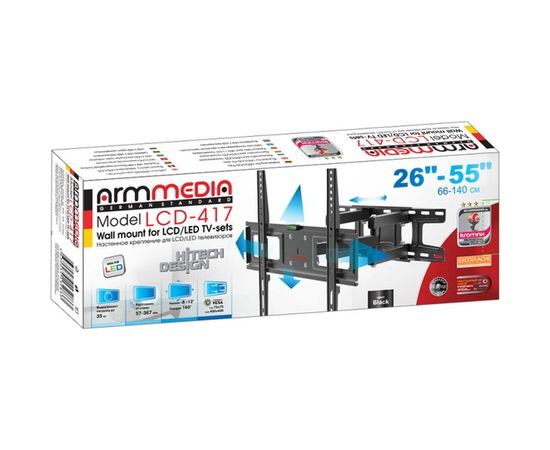 TV кронштейн Arm media LCD 417 black 10238 – изображение 5