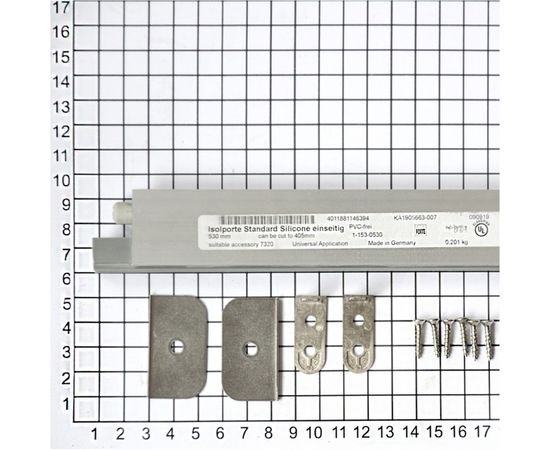 Автоматический порог ATHMER Isolporte Standard Silicone single L=1230мм ригель на стороне петель 82025 – изображение 2