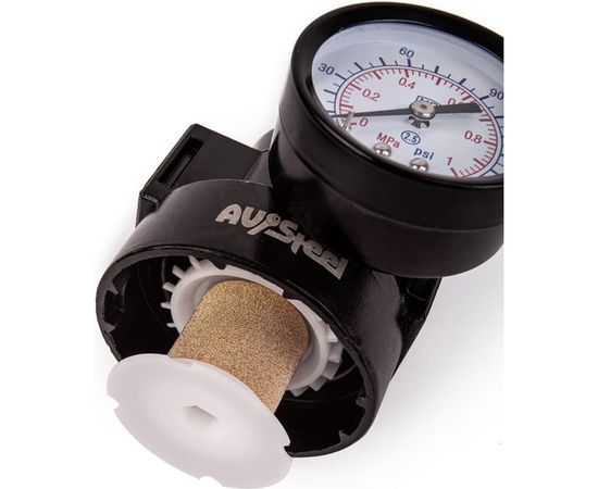Осушитель с регулятором давления 1/4 до 9 атм AV Steel AV-700505 – изображение 4
