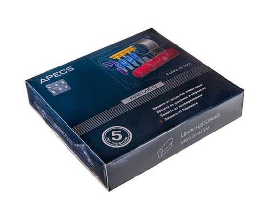 Цилиндровый механизм Apecs Premier XR-90-NI 19813 – изображение 3