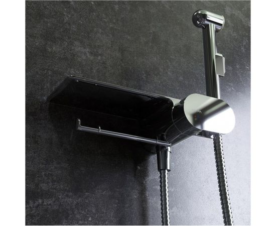 Гигиенический набор со смесителем для душа AM.PM Like, с полкой, хром F0202600 – изображение 12