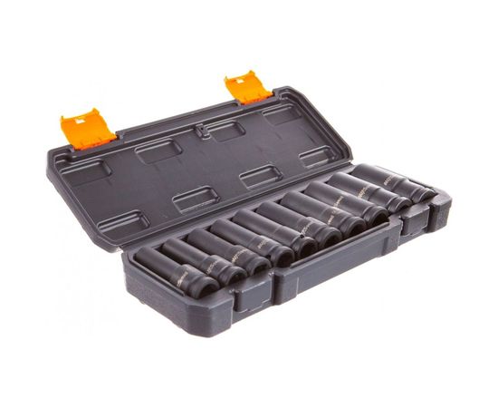 Набор ударных удлиненных головок 10-24 мм, 1/2", 10 шт. AV Steel AV-721410 