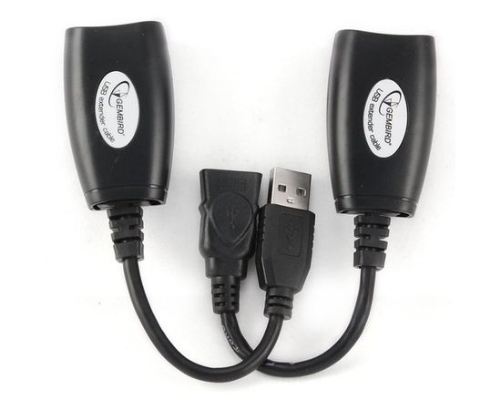 Удлинитель Cablexpert USB 2.0, по витой паре, UAE-30M, USB AM-AF/RJ45Fx2 