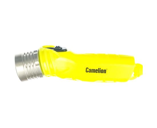 Фонарь Camelion LED51534, желтый, LED 3W SEOUL глуб 30м, 4xLR6, дайв, пласт+алюм., блистер 13360 