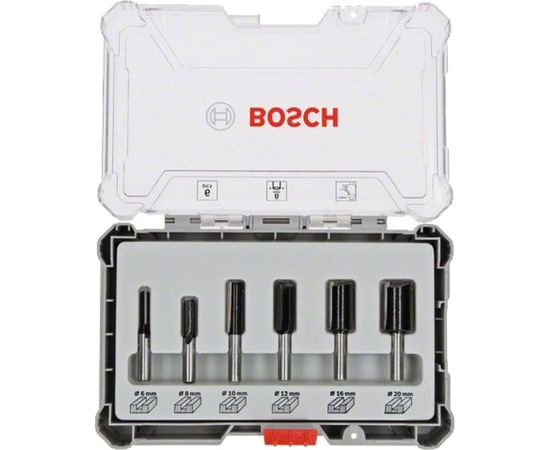 Набор пазовых фрез (6 шт; хвостовик 8 мм) Bosch 2607017466 