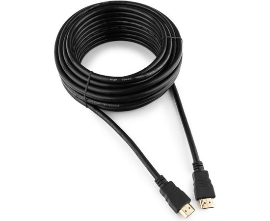 Кабель Cablexpert HDMI v2.0, 19M/19M, 10м, черный, позолоченные разъемы, экран, пакет CC-HDMI4-10M 