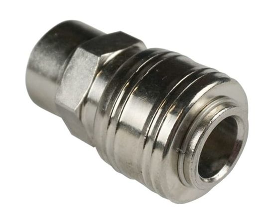 Адаптер-соединитель пневматический резьба 1/4F на быстросъём рапид мама Berger BG BG1404 