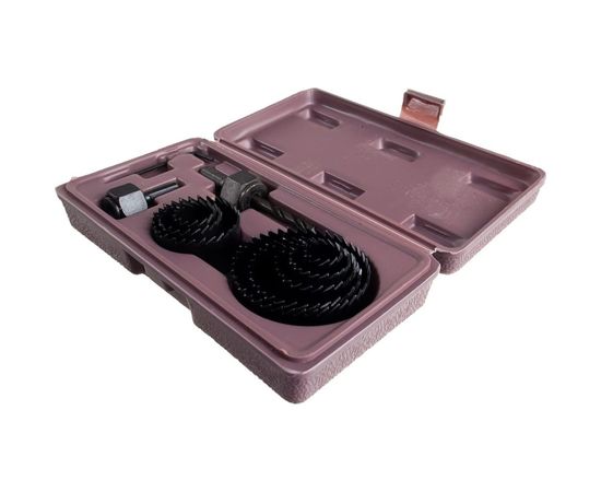 Набор кольцевых пил по дереву 19-64 мм в кейсе Biber 71311 тов-069427 