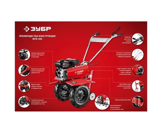 Бензиновый мотоблок ЗУБР МАСТЕР МТБ-300 – изображение 15
