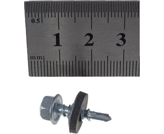 Саморез с шайбой EPDM BEFAST 4.8х19 ф, уменьш. Сверло, 250 шт SSF48020250S – изображение 2