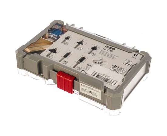 Набор кромочных фрез (6 шт; хвостовик 8 мм) Bosch 2607017469 – изображение 2