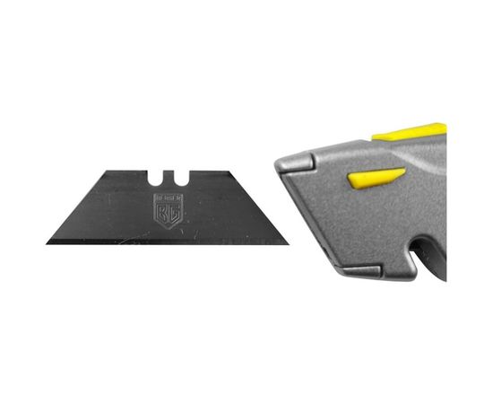 Металлический нож с трапециевидным лезвием BERGER BG1350 19мм, 4 лезвия в комплекте – изображение 3