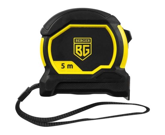 Ударопрочная рулетка Berger BG1352 5мх25мм, магнит, шкала двусторонняя – изображение 7