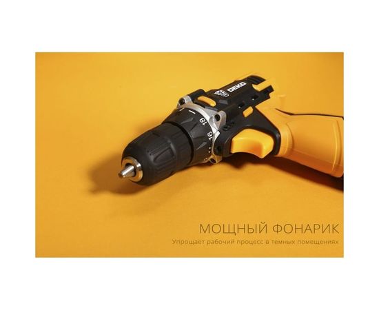 Аккумуляторная дрель-шуруповерт DEKO DKCD20FU-Li 063-4102 – изображение 6