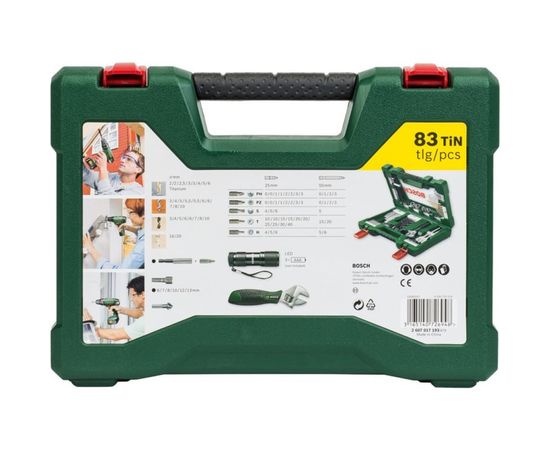 Набор принадлежностей V-line (83 шт.) Bosch 2607017193 – изображение 4