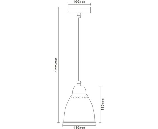 Подвесной светильник Camelion PL-430S-1 С30 хром, LOFT, E27, 60Вт, 230В, металл 13085 – изображение 3