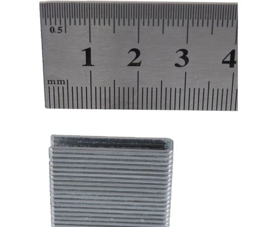 Скобы 18GA (5000 шт; 28 мм; 1.25х1х5.7 мм) для пневматического степлера MATRIX 57661 – изображение 2