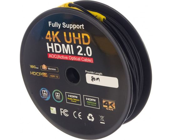 Активный оптический кабель Cablexpert Premium Series HDMI v2.0, 19M/19M, 80м, AOC CCBP-HDMI-AOC-80M – изображение 3