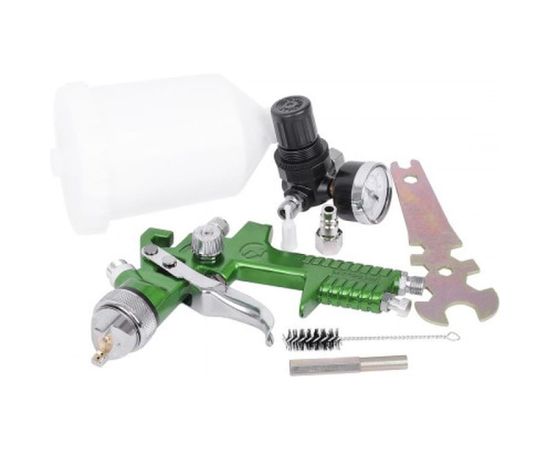 Пневматический краскопульт INTERTOOL, форсунка 1.3 мм, бачок 600 мл, PT-0102 – изображение 2