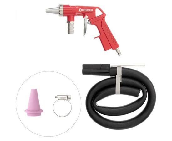 Пескоструйный пневматический пистолет со шлангом INTERTOOL PT-0706 – изображение 2