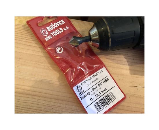 Зенкер-бита конический (12.4х35 мм; хвостовик 1/4) Bucovice Tools 744124 – изображение 4