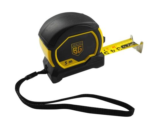 Ударопрочная рулетка Berger BG1352 5мх25мм, магнит, шкала двусторонняя – изображение 5