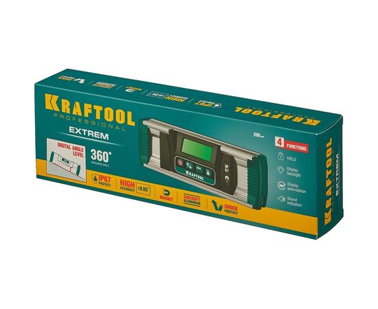 Электронный уровень-уклономер KRAFTOOL Extrem, 0-360° 34686 – изображение 13