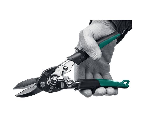 Ножницы по твердому металлу Kraftool прямые, Cr-Mo 260 мм GRAND 2324-S_z02 – изображение 5