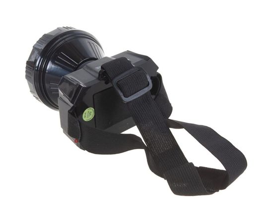 Налобный аккумуляторный фонарь IN HOME HLA 08B LED, 150Lm, 9ч, 2 режима, з/у 230В, черный 4690612031897 – изображение 3