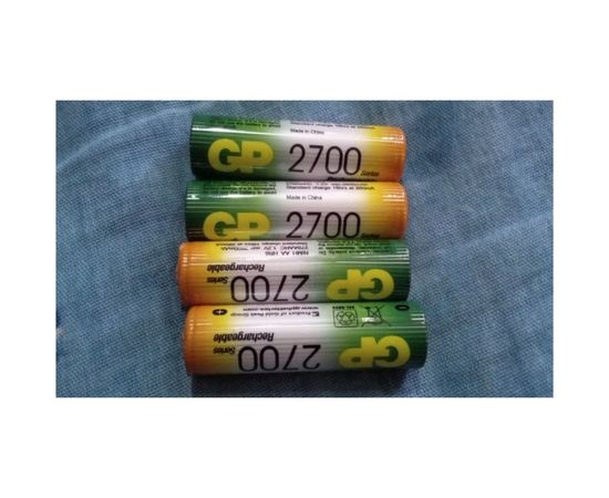Перезаряжаемые аккумуляторы GP 270AAHC, емкость 2700 мАч - 6шт. 270AAHC4/2-2CR6 – изображение 3