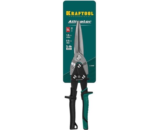 Прямые удлинённые ножницы по металлу KRAFTOOL Alligator 290 мм 2328-SL – изображение 2