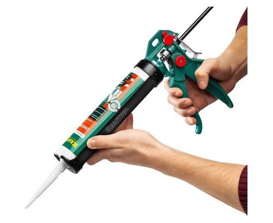 Скелетный пистолет для герметика KRAFTOOL 4-in-1, 310 мл 06675 – изображение 9