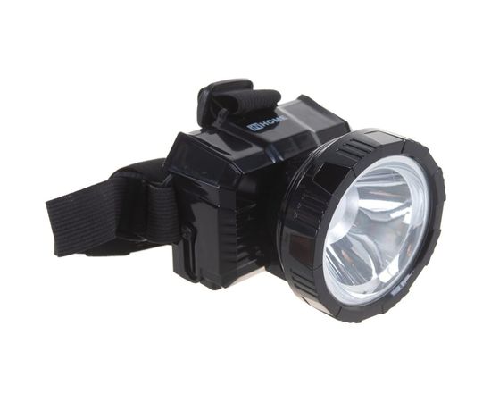 Налобный аккумуляторный фонарь IN HOME HLA 08B LED, 150Lm, 9ч, 2 режима, з/у 230В, черный 4690612031897 – изображение 6