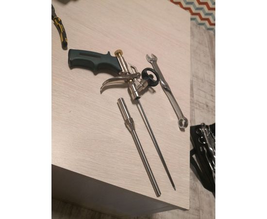 Пистолет для монтажной пены KRAFTOOL PROKraft с тефлоновым покрытием держателя, 0685_z04 – изображение 9