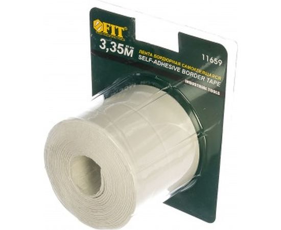 Лента бордюрная FIT IT самоклеющаяся, водостойкая, 40 мм х 40 мм х 3,35 м 11659 