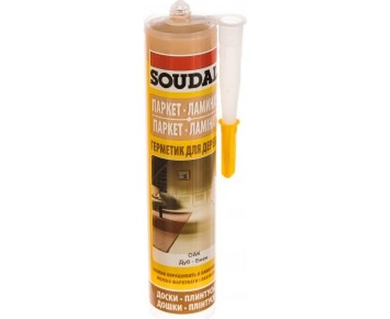 Паркетный акриловый герметик под дуб SOUDAL 111256 