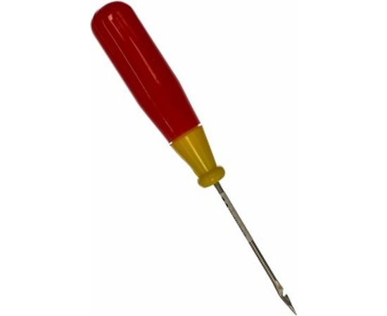 Шорное сапожное шило с крючком, пластиковая ручка 48/122 мм КУРС 67414 