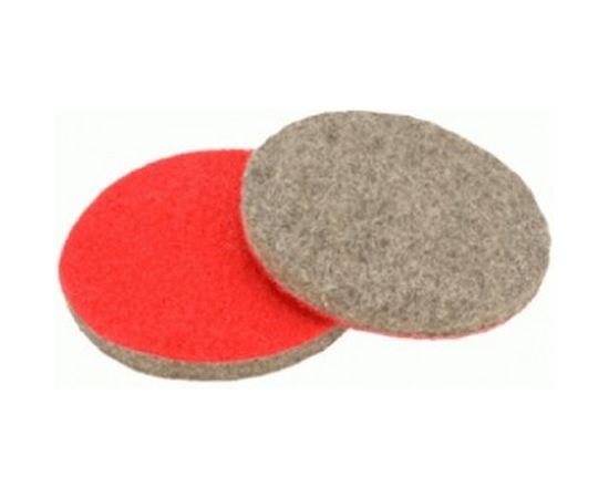 Насадка-круг войлочный/полугрубошерстный с липучкой 125х10 мм, 2 шт. АвтоDело 44061 10990 
