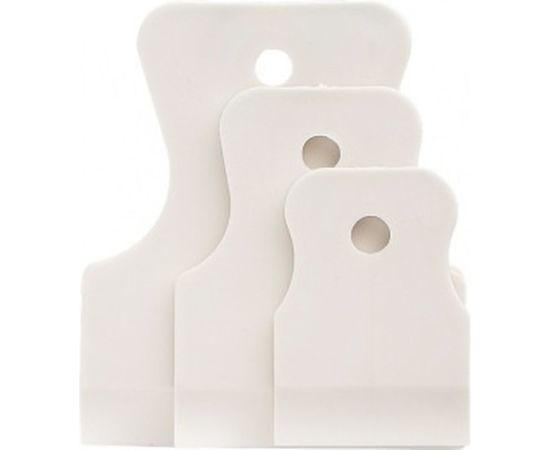 Набор шпателей 40-60-80мм, белая резина, 3шт СИБРТЕХ 85803 