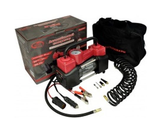 Двухцилиндровый компрессор 85 л/мин с манометром AUTOVIRAZH AV-010888 