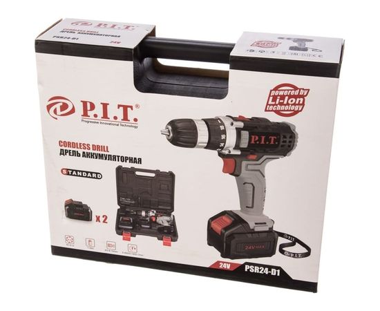 Дрель-шуруповерт P.I.T. СТАНДАРТ PSR 24-D1 – изображение 7