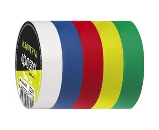 Изолента ФАZА 15/5 комплект 5 цветов 5017214 – изображение 2