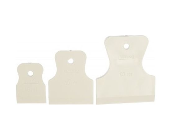 Набор шпателей 40-60-80мм, белая резина, 3шт СИБРТЕХ 85803 – изображение 2