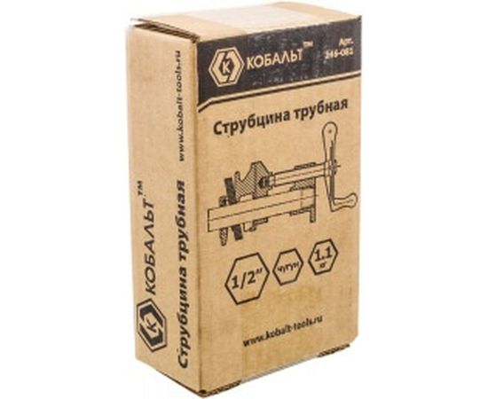 Трубная струбцина КОБАЛЬТ 1/2" 246-081 – изображение 3