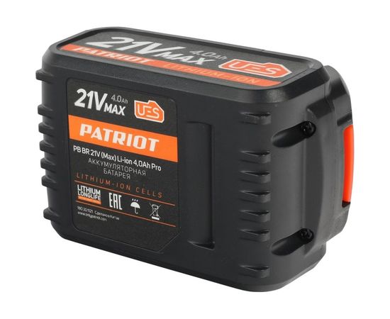Аккумулятор BR 21VMax Pro UES (21 В; 4 А*ч; Li-ion) PATRIOT 180301121 – изображение 6