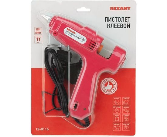 Клеевой пистолет Rexant 60 Вт/100 Вт 12-0116 – изображение 3