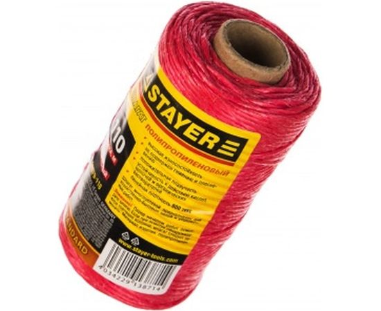Полипропиленовый шпагат 110 м красный STAYER 50079-110 